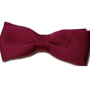 Burgundy Pre-Tied Bow Tie